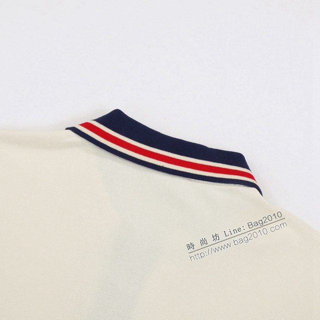 Gucci古奇專櫃古馳2023SS新款刺繡Polo翻領T恤 男女同款 tzy2695